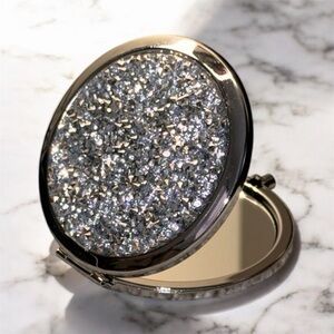 Blue Sparkle Compact Mirror